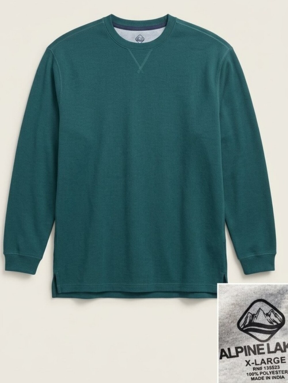 ALPINE LAKES men's green light sweater size XLSweater